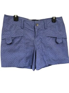 Marmot Purple Floral-Pattern Cargo Shorts